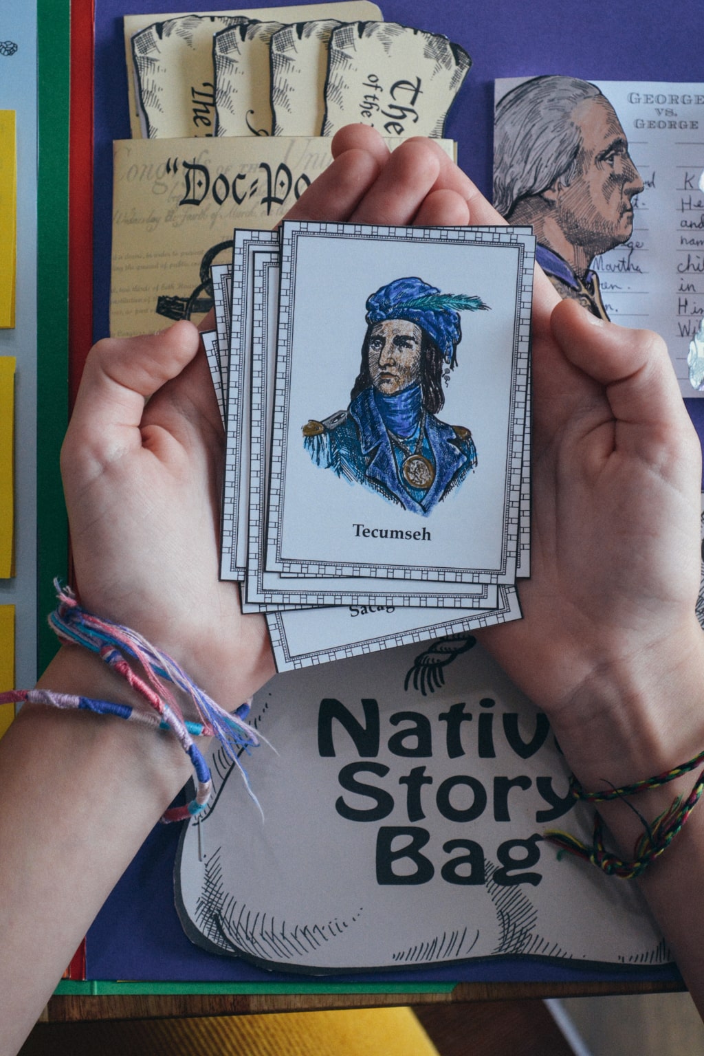 Native American profiles in the Sonlight lapbook kit 