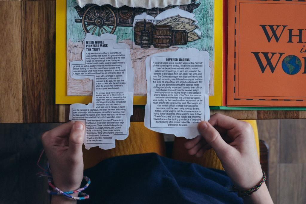 A peek inside Sonlight's history lapbooks