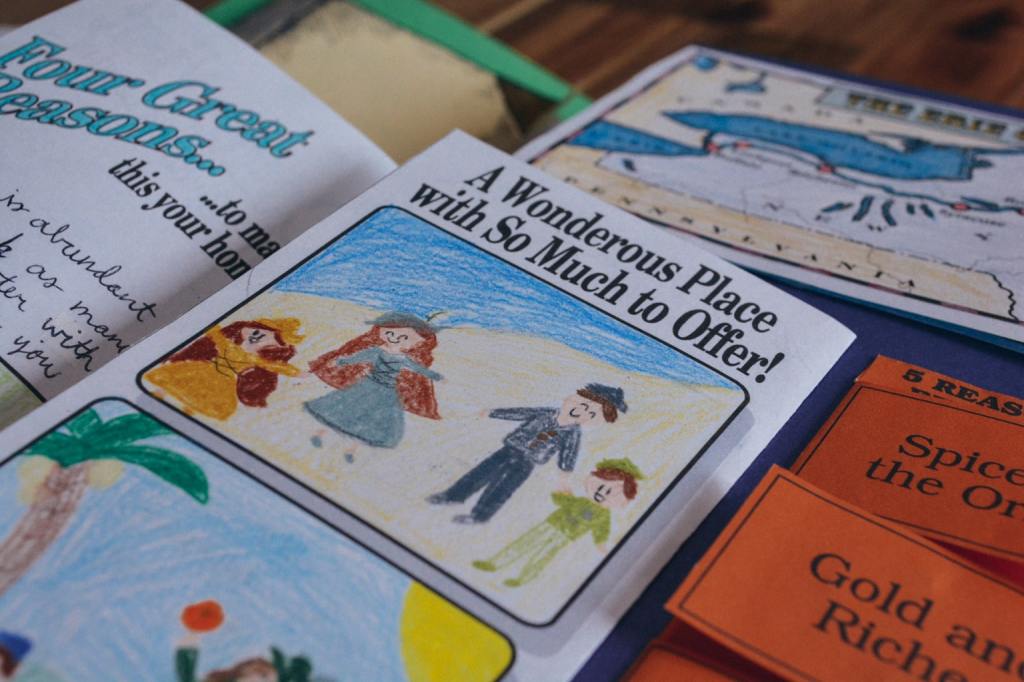 A project inside Sonlight's American history lapbook